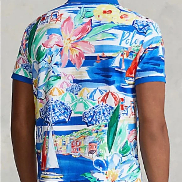 Polo Ralph Lauren Classic Fit Riviera-Print Polo Shirt